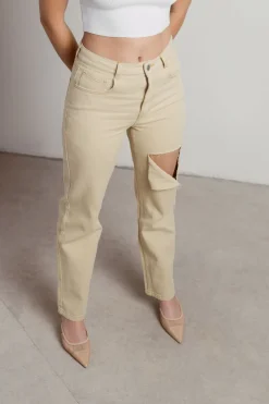 Tobi Back Off Cutout Jeans -