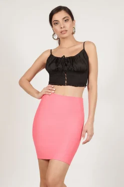 Tobi Back With A Vengeance Bandage Mini Skirt -