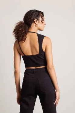 Tobi Bad Habit Crop Top - Grey