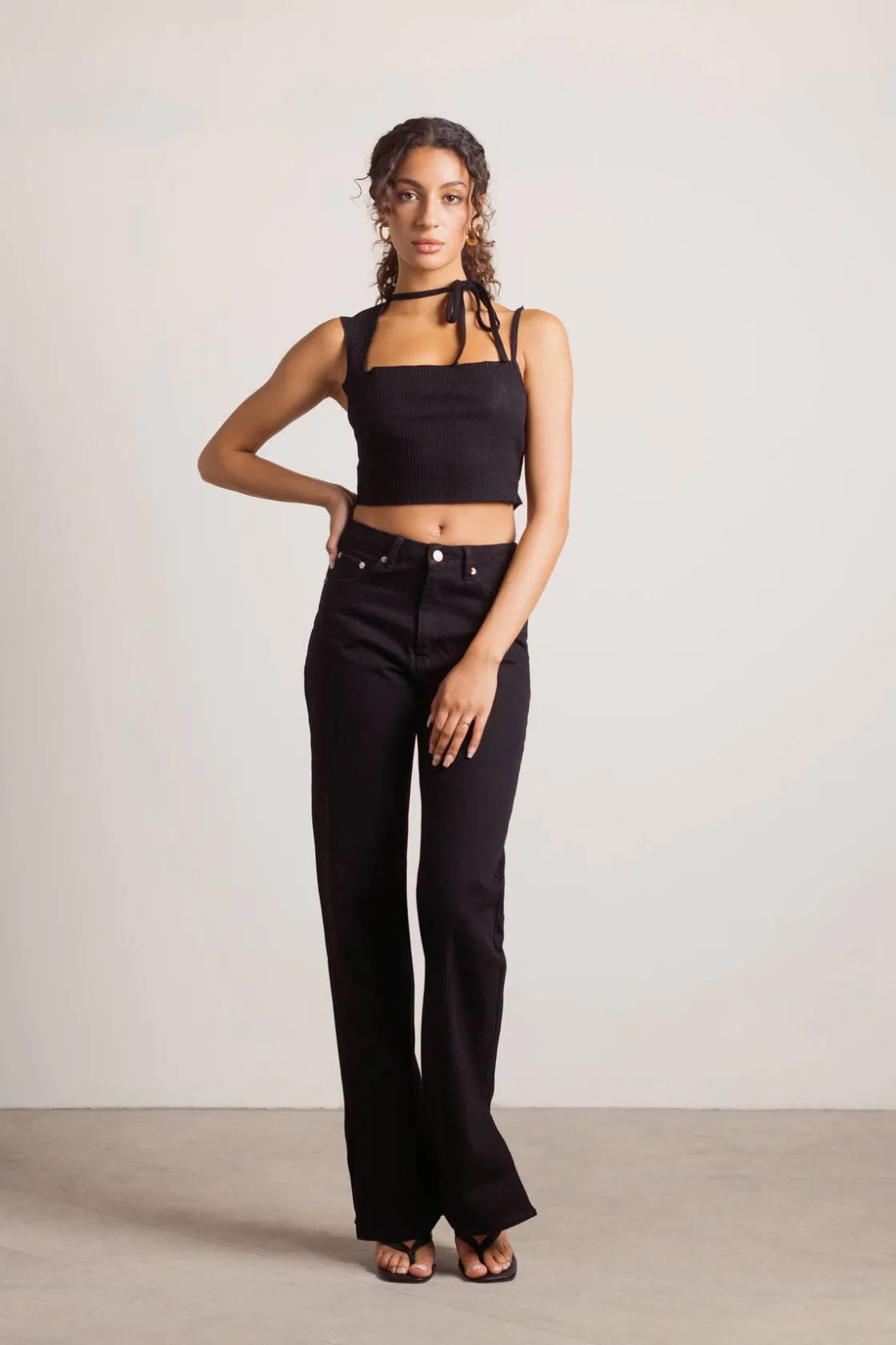 Tobi Bad Habit Crop Top - Grey