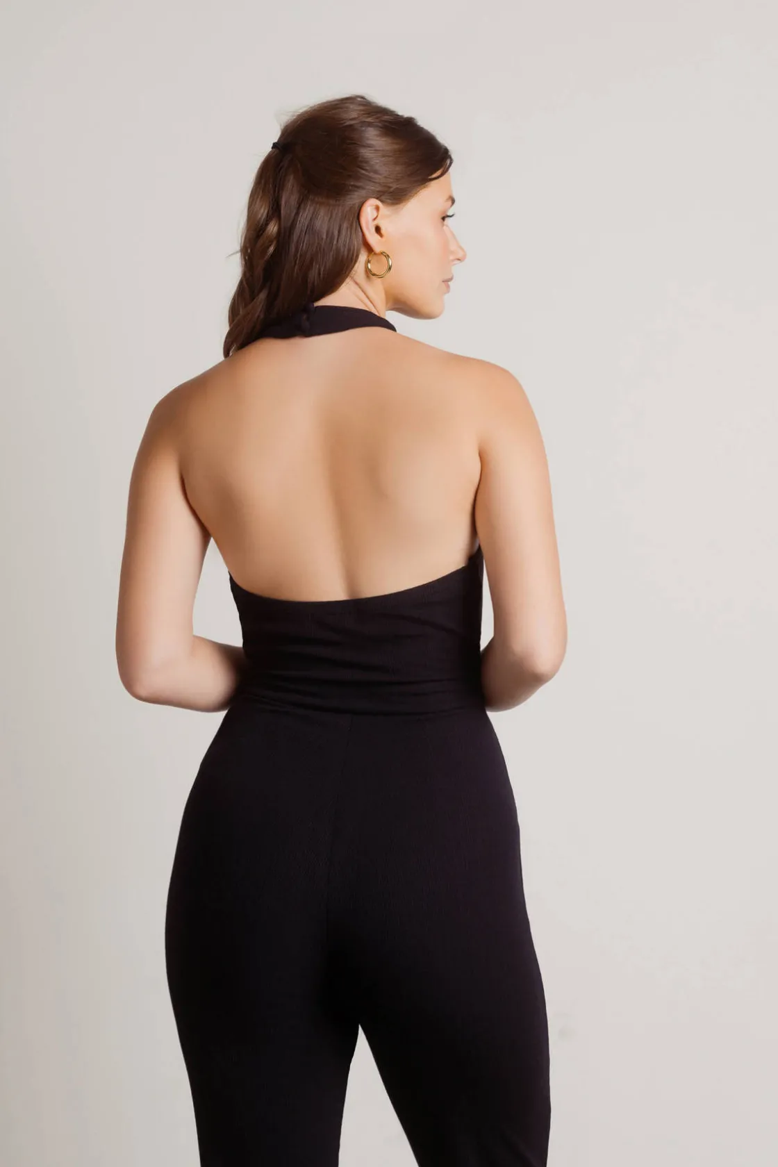 Tobi Ball Out Cross Halter Jumpsuit -