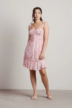 Tobi Baye Floral Smocked Midi Dress -