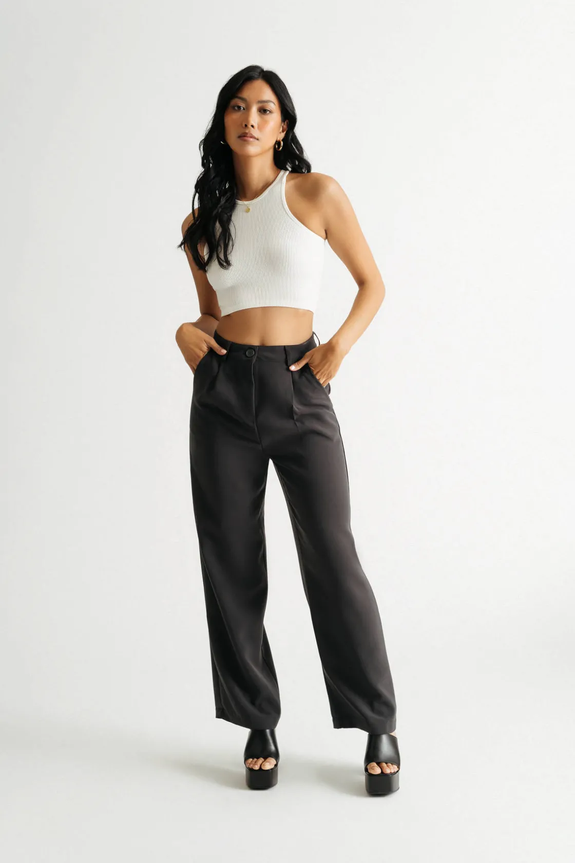 Tobi Be Myself Tank Top - Black