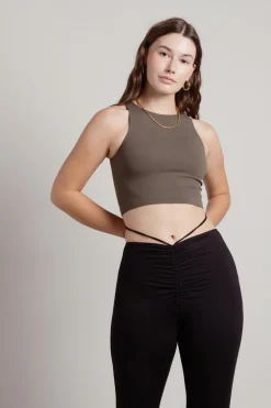 Tobi Begin Again Ribbed Seamless Crop Top Tank Top -