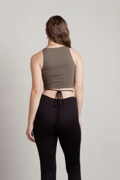Tobi Begin Again Ribbed Seamless Crop Top Tank Top -