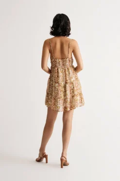 Tobi Believe In Me Floral Skater Mini Dress -