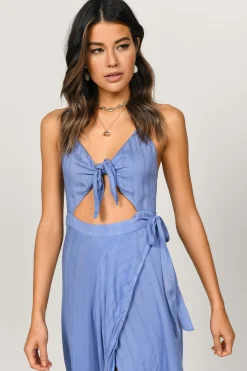Tobi Belle Cutout Wrap Maxi Dress -