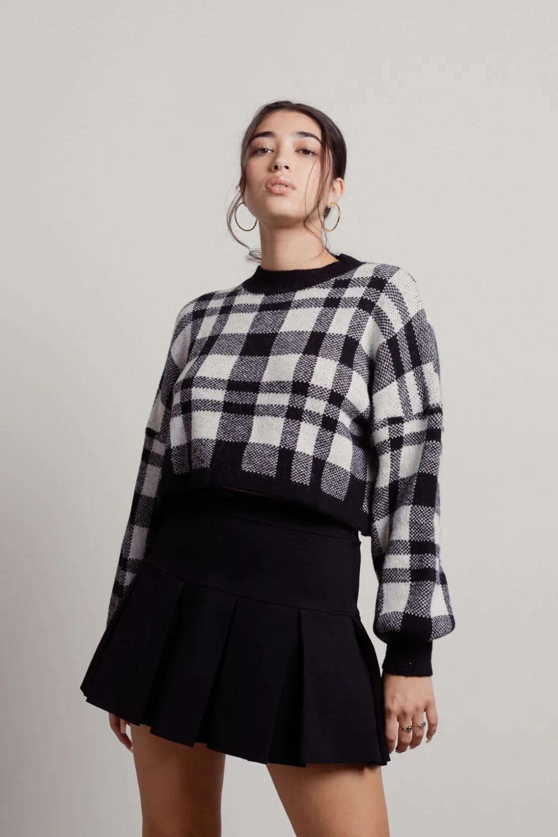 Tobi Bernadette Plaid Sweater -