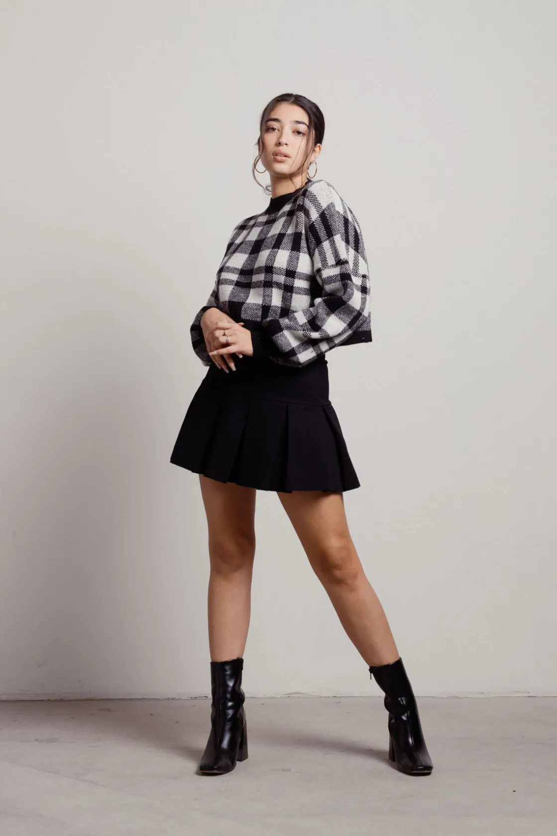 Tobi Bernadette Plaid Sweater -