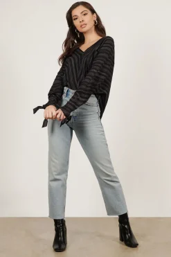Tobi Bethany Stripe Blouse -