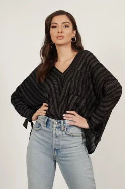 Tobi Bethany Stripe Blouse -