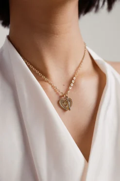 Tobi Betsy Rosary Double Charm Necklace -
