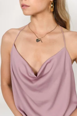 Tobi Betsy Rosary Double Charm Necklace -