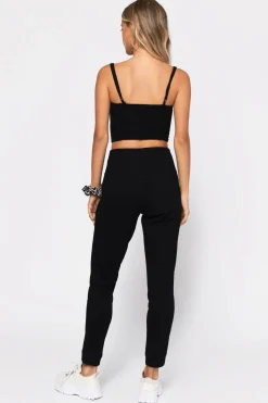 Tobi Better Days Lace Up Pants - Heather Grey