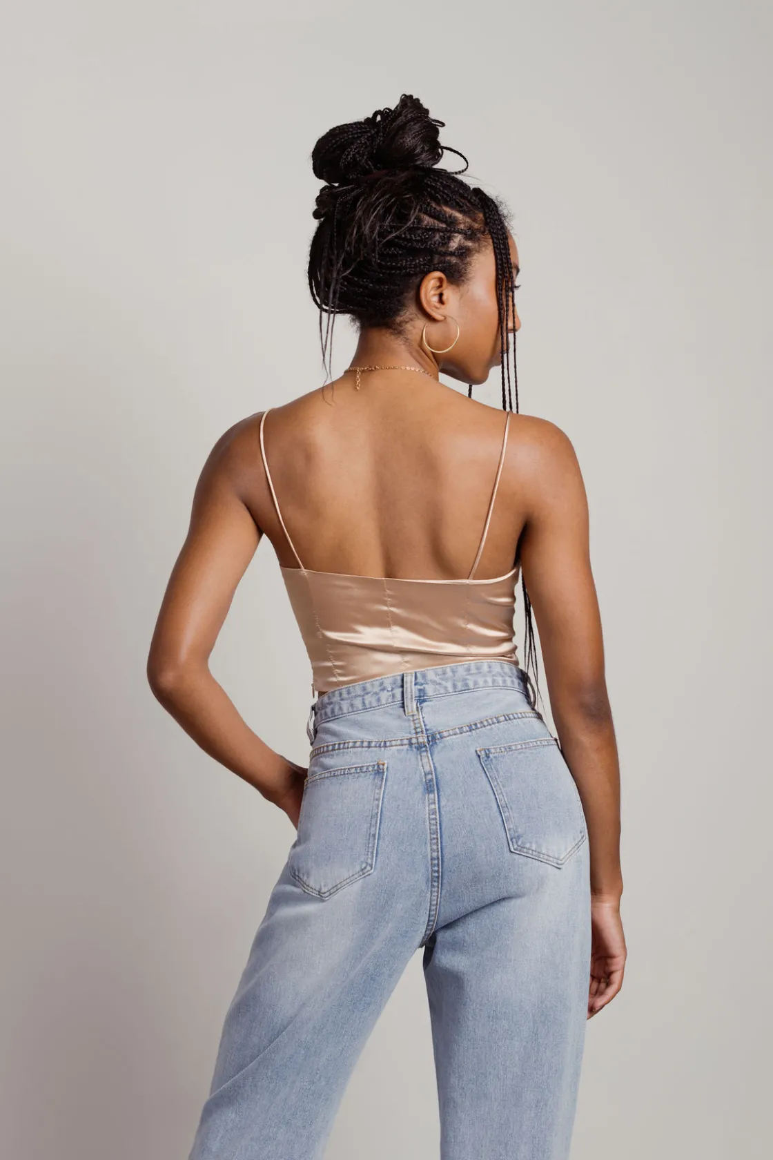 Tobi Better Love Crop Top - Brown