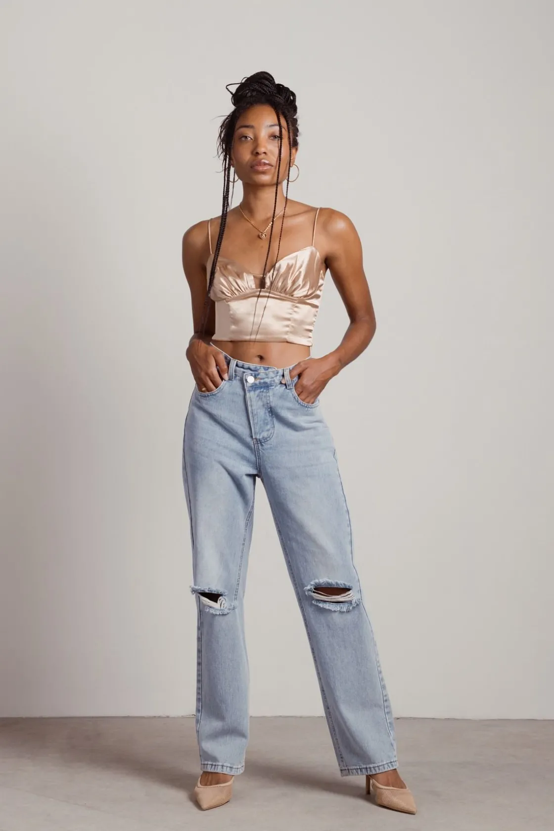 Tobi Better Love Crop Top - Brown