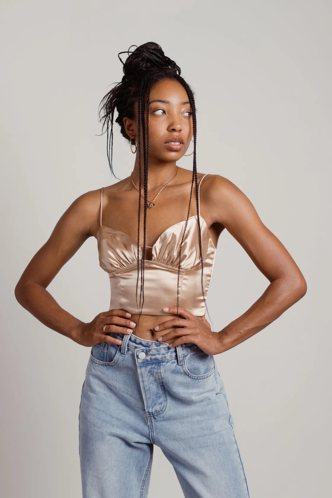 Tobi Better Love Crop Top - Brown