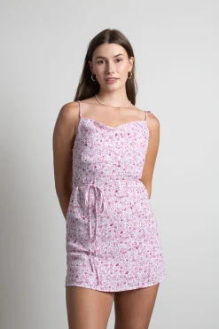 Tobi Billie Boy Floral A-Line Mini Dress -