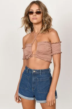 Tobi Bingo Crop Top - Sienna