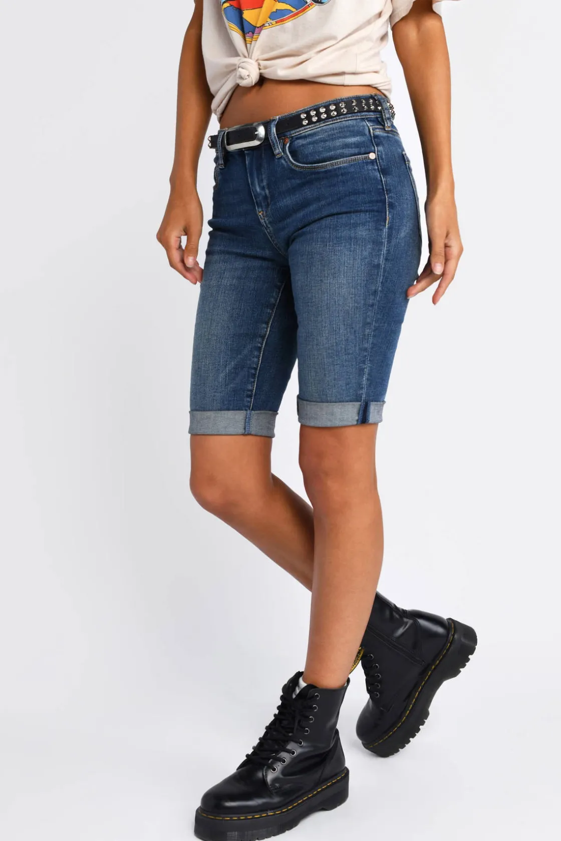 Tobi Blank NYC Vendetta Denim Shorts -