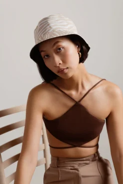 Tobi Blend In Zebra Bucket Hat -