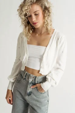Tobi Bloom Again Embroidered Cardigan -