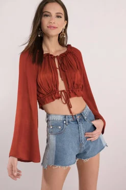 Tobi Blue Life Tropicana Crop Top -