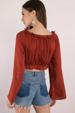 Tobi Blue Life Tropicana Crop Top -