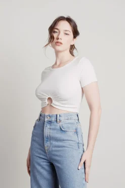 Tobi Born And Raised Crop Top - Black