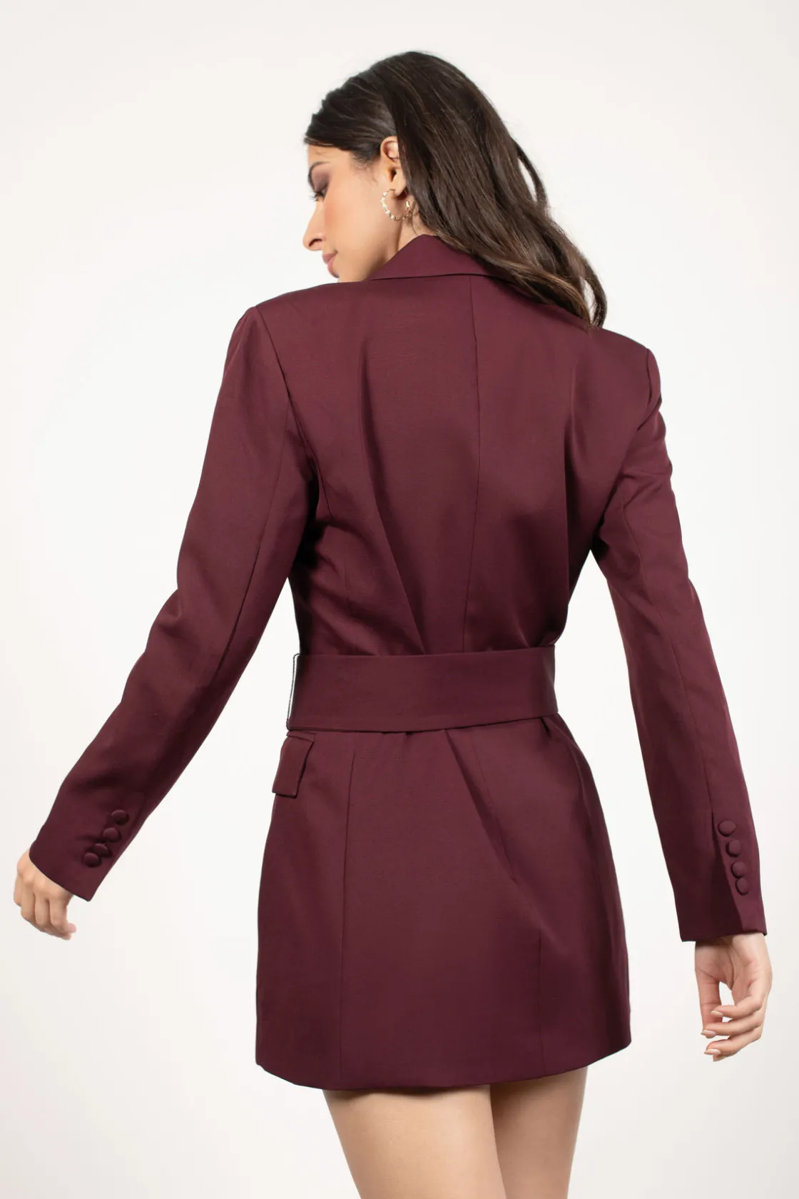 Tobi Boss Lady Belted Blazer Mini Dress -