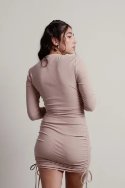 Tobi Boy Bye Ruched Bodycon Mini Dress -