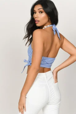 Tobi Bridget Crop Top - Blue