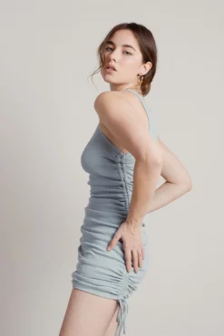 Tobi Brie Me Ruched Bodycon Mini Dress -