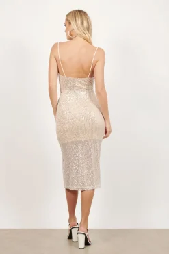 Tobi Bright Spark Sequin Midi Skirt -