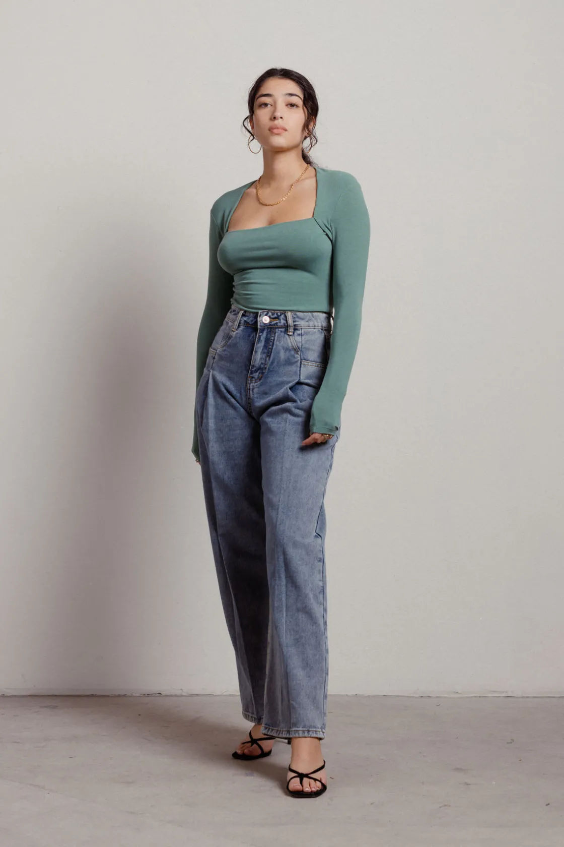 Tobi Brilliant Mind Long Sleeve Top -