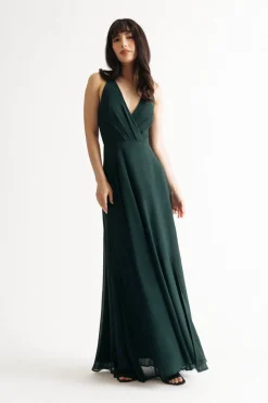 Tobi Bring Me Closer Halter High Slit Maxi Dress - Ivory