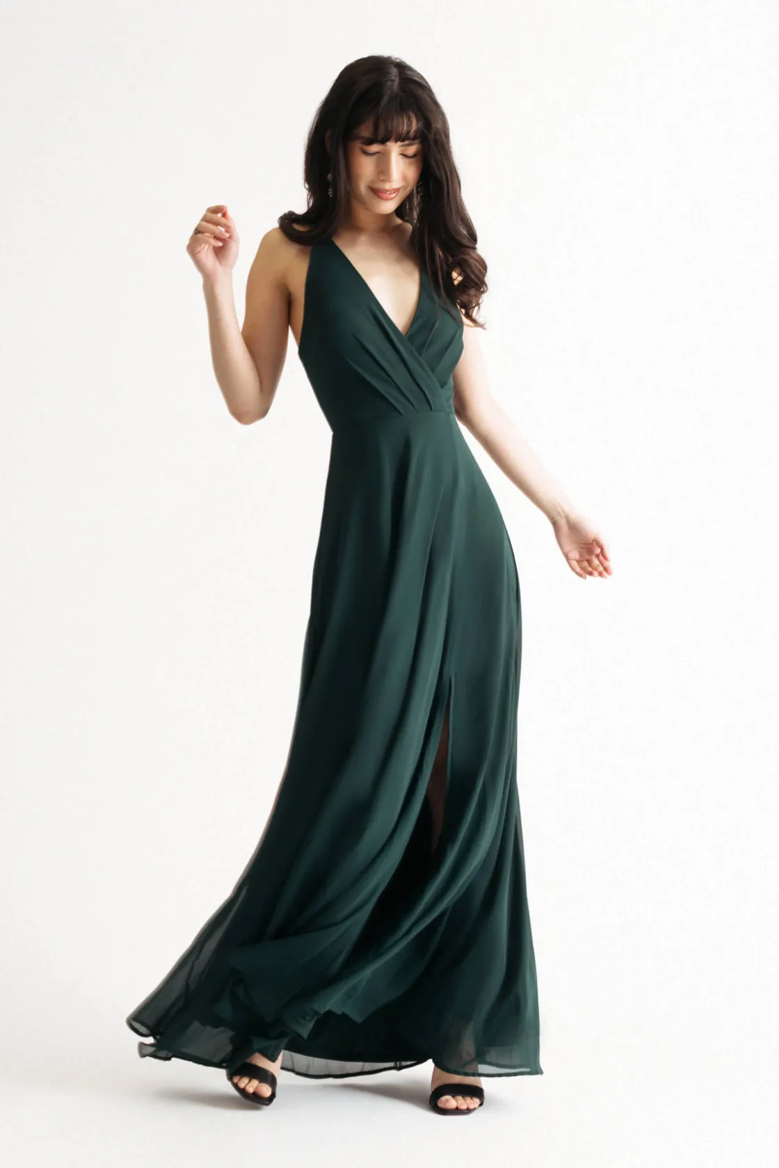 Tobi Bring Me Closer Halter High Slit Maxi Dress - Ivory