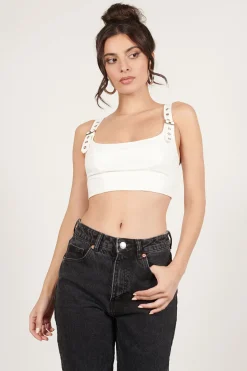 Tobi Buckled Up Crop Top -