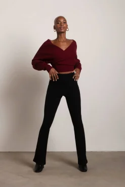 Tobi Caelan Ribbed Knit Sweater - Cream
