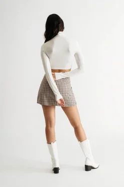 Tobi Campfire Cozy Long Sleeve Turtleneck Crop Top