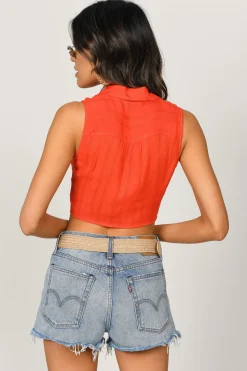 Tobi Camryn Crop Top - White