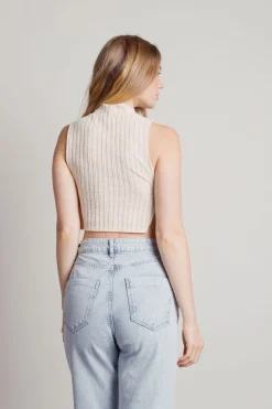 Tobi Can I Crop Top - Charcoal