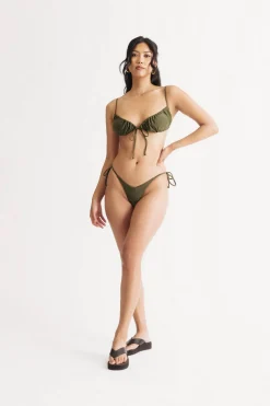 Tobi Can We Talk Ruched Bikini Set -