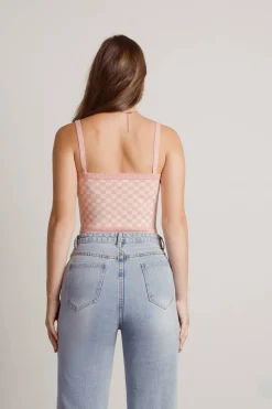 Tobi Candy Clouds Crop Top - Pink