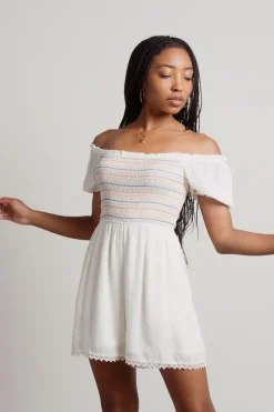 Tobi Candy Drop Smocked Romper -