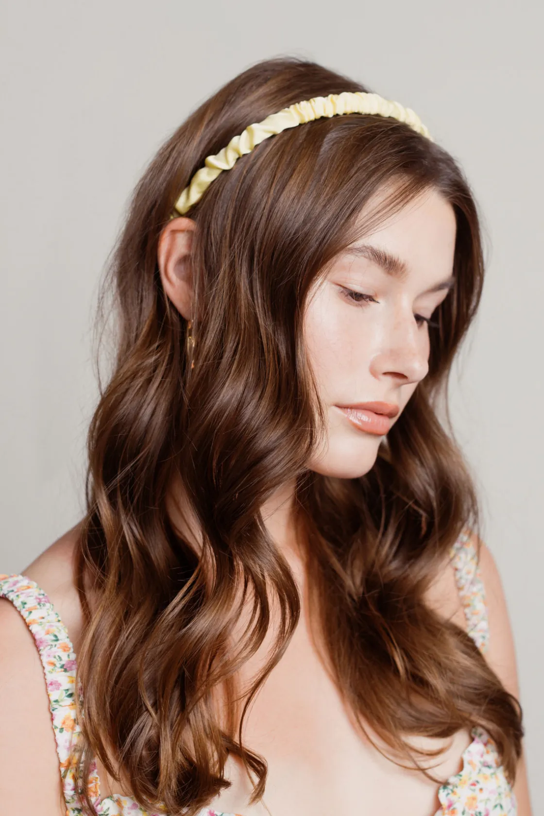 Tobi Candy Pop Ruched Headband - Purple