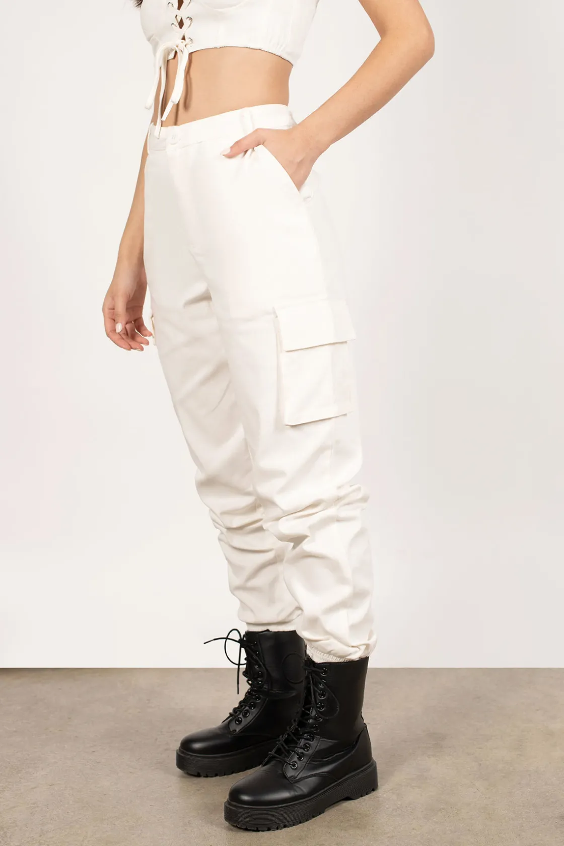 Tobi Can't Have This Cargo Crop Top And Pants Set -