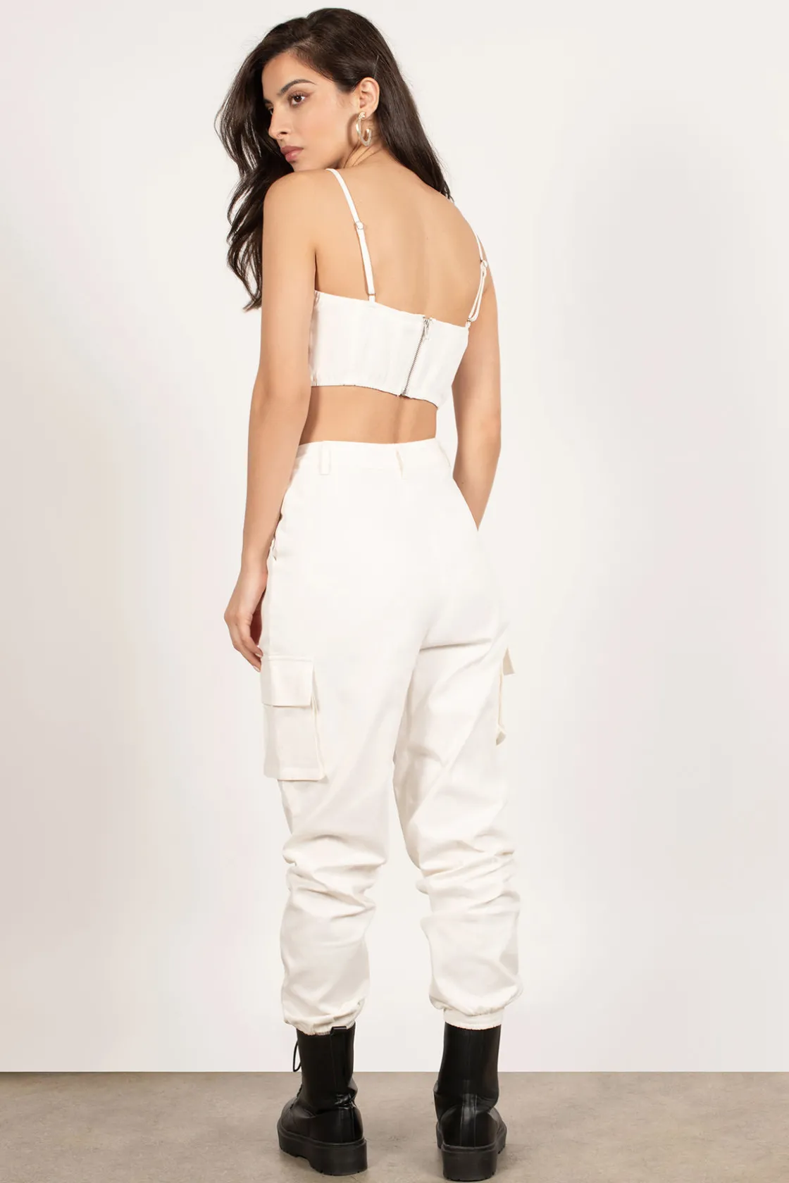 Tobi Can't Have This Cargo Crop Top And Pants Set -