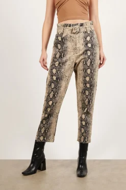Tobi Can't See Snake Print Pants -