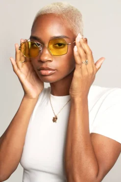Tobi Capricorn Hexagon Shaped Sunglasses
